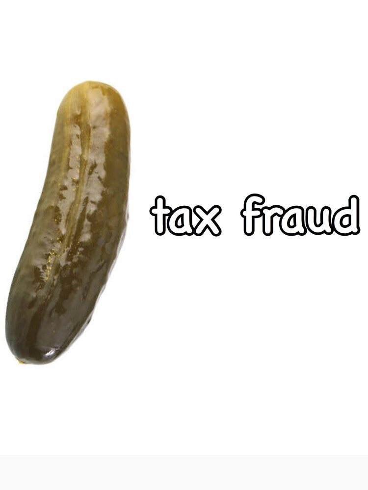 tax fraud pickle by Elisabeth Nelson Unisex , , , Long Sleeve Tee