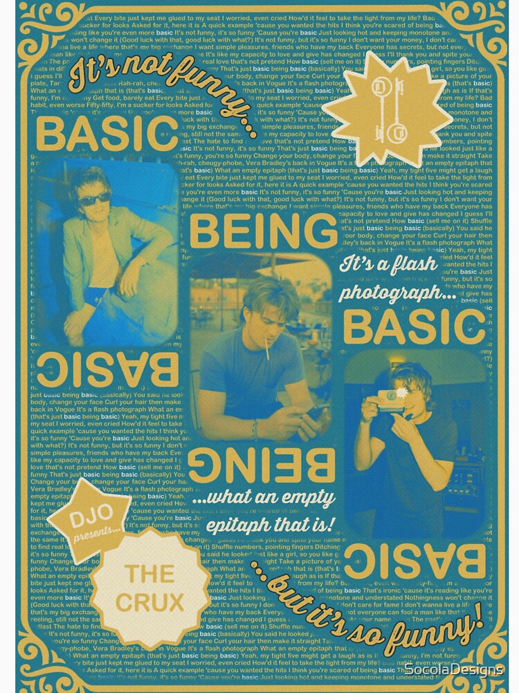 Basic Being Basic Djo by SocolaDesigns Unisex , , , Long Sleeve Tee