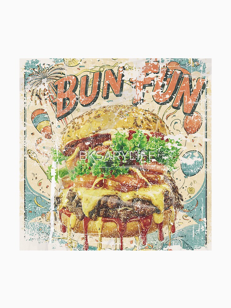 vintage style special burger day art by BKSARYLIFE Unisex , , , Long Sleeve Tee
