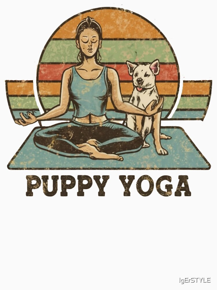Puppy yoga, dog yoga, yoga by IgErSTYLE