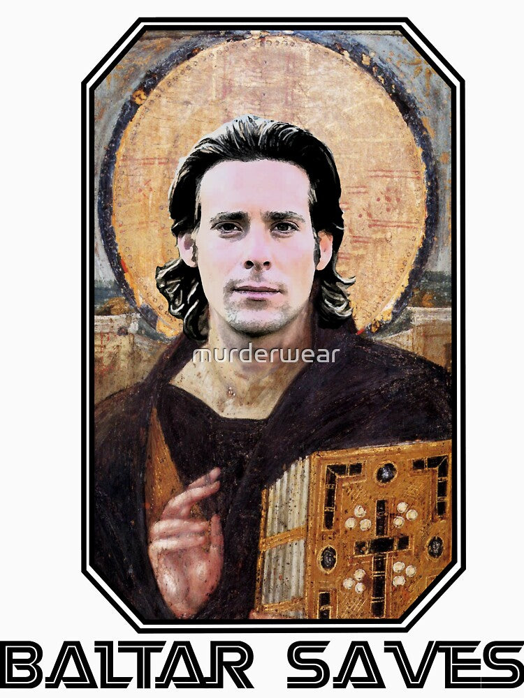 baltar saves by murderwear Unisex , , , Long Sleeve Tee