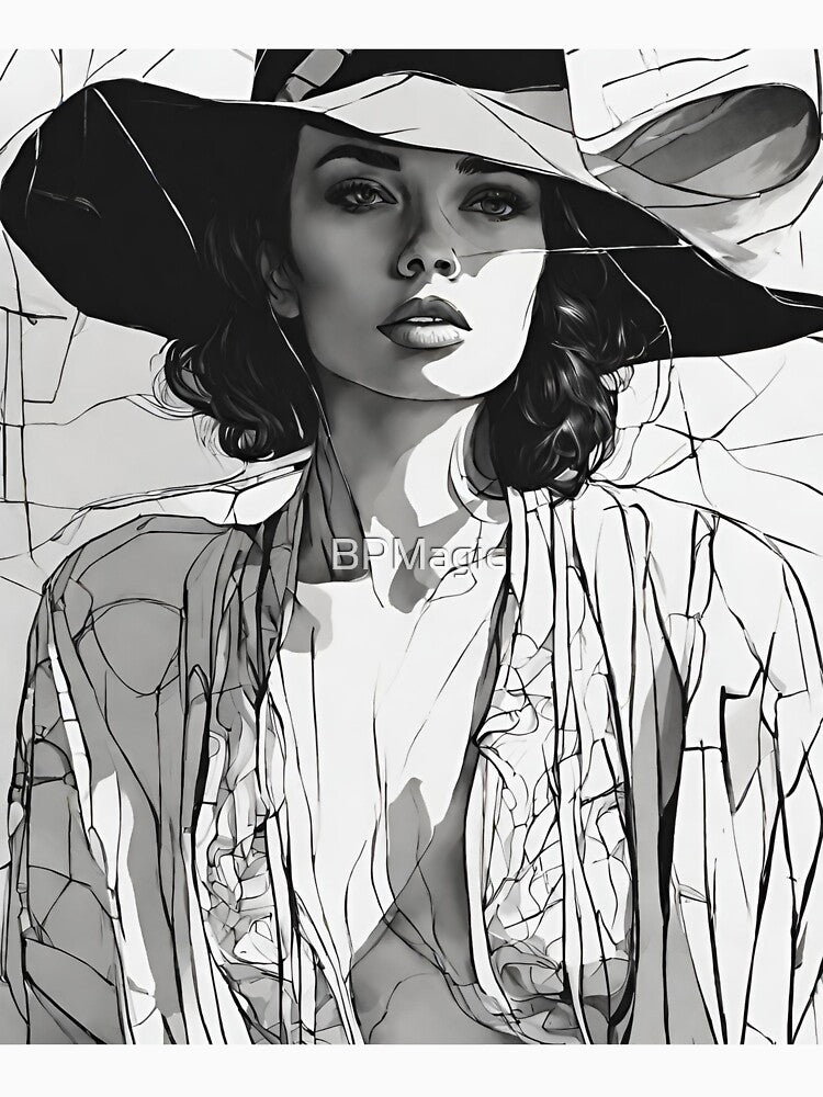 Emily, Lineart Wallart by BPMagic
