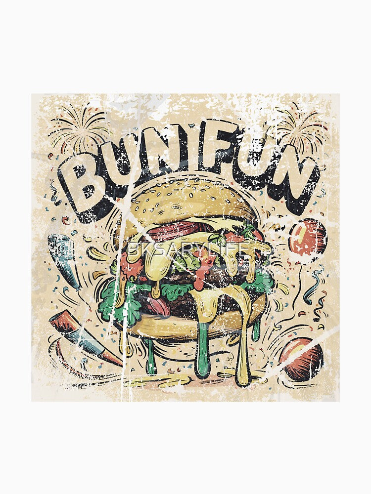 classic dirty burger day art by BKSARYLIFE Unisex , , , Long Sleeve Tee