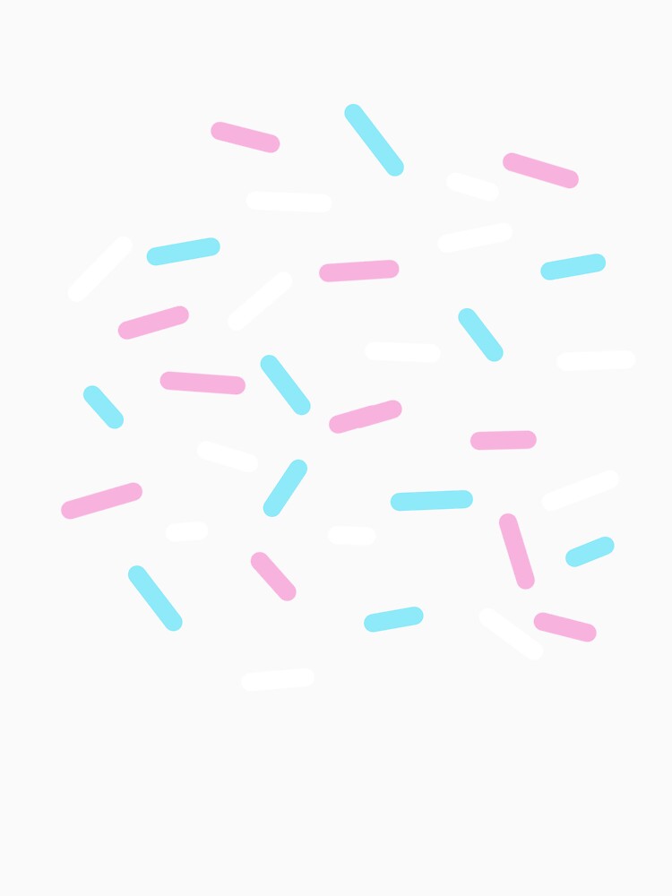Cotton Candy Sprinkles, Blue Pink White by Darcey Middleton Unisex , , , Long Sleeve Tee