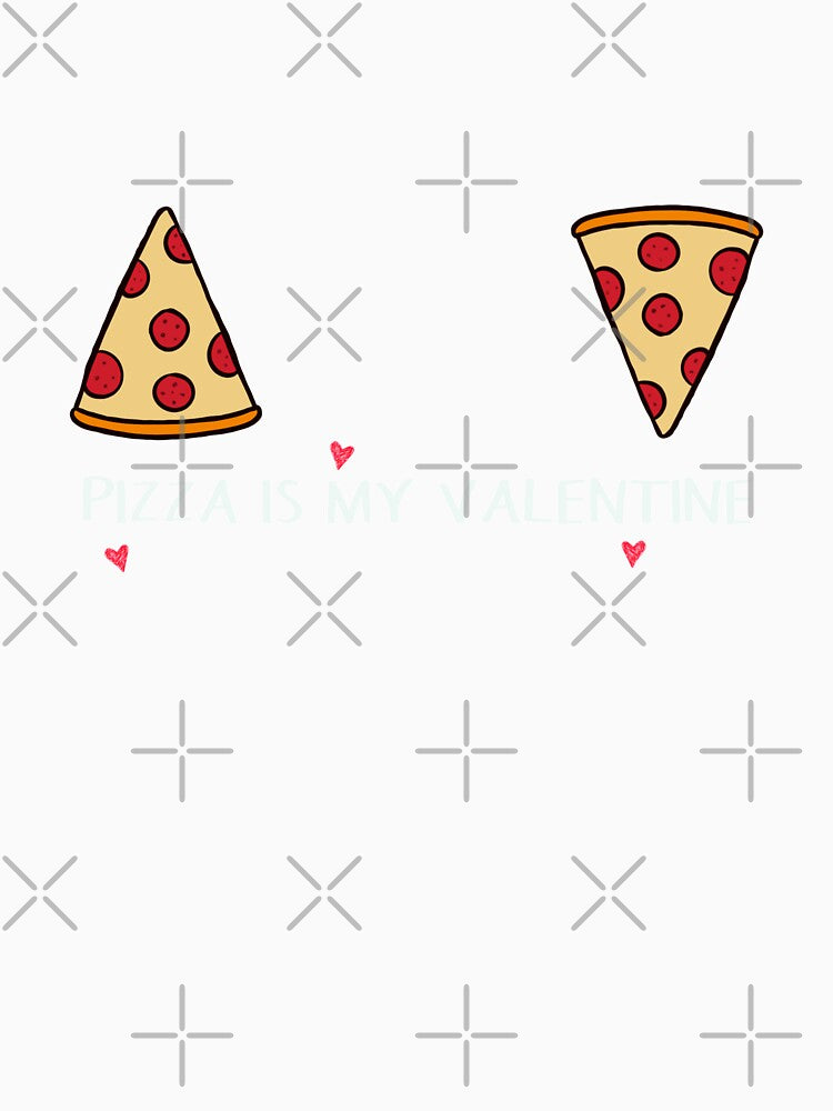 Pizza is my valentine by taby2you Unisex , , , Long Sleeve Tee