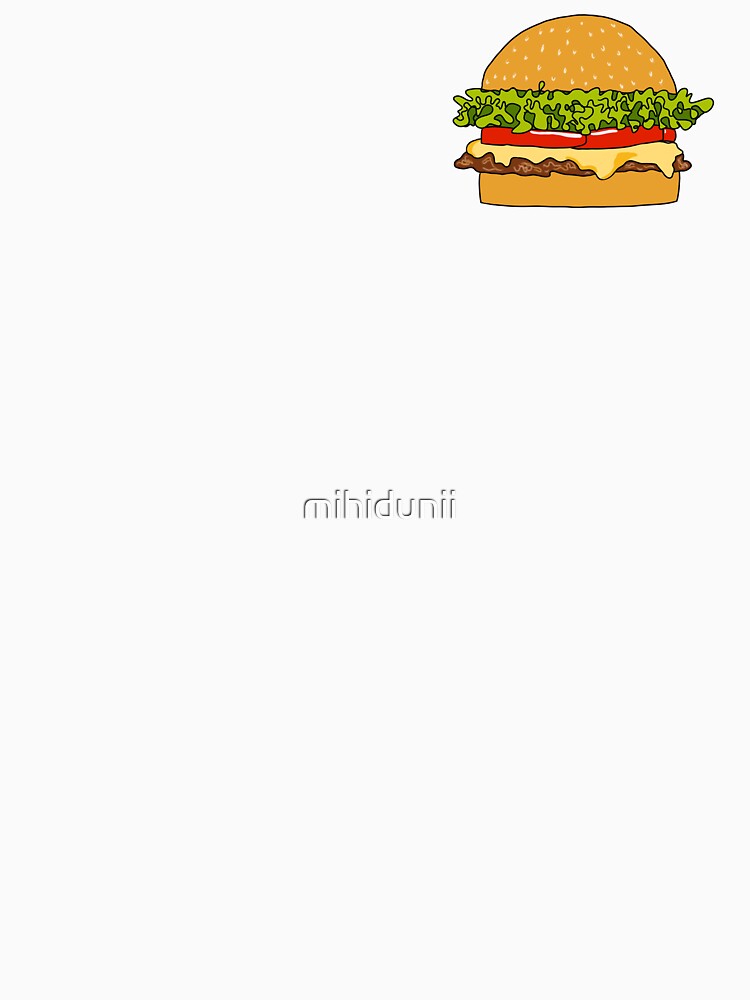 Burgers are my valentine by mihidunii Unisex , , , Long Sleeve Tee