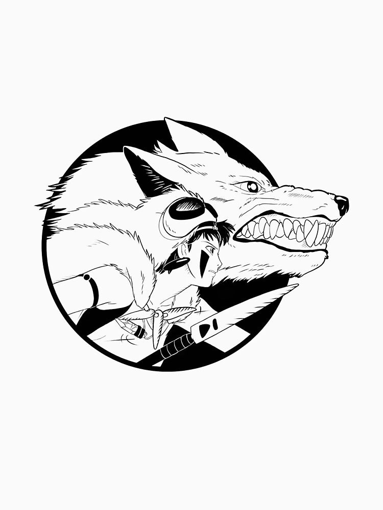 Princess Mononoke by PariiAb Unisex , , , Long Sleeve Tee