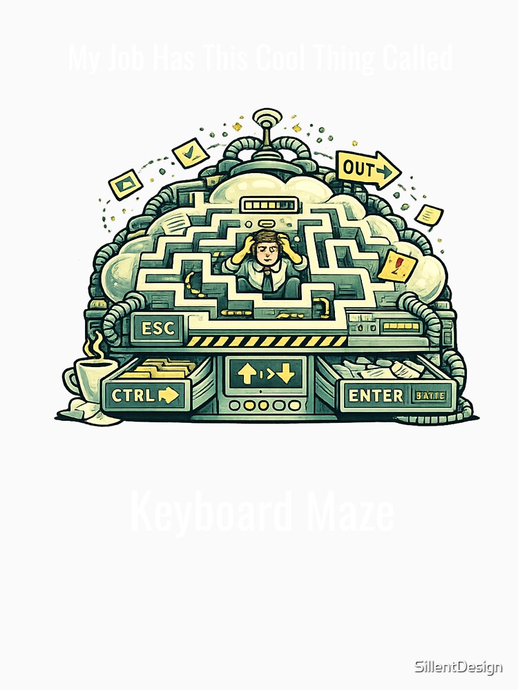 My Job Has This Cool Thing Called Keyboard Maze – Funny Office Humor Design by SillentDesign
