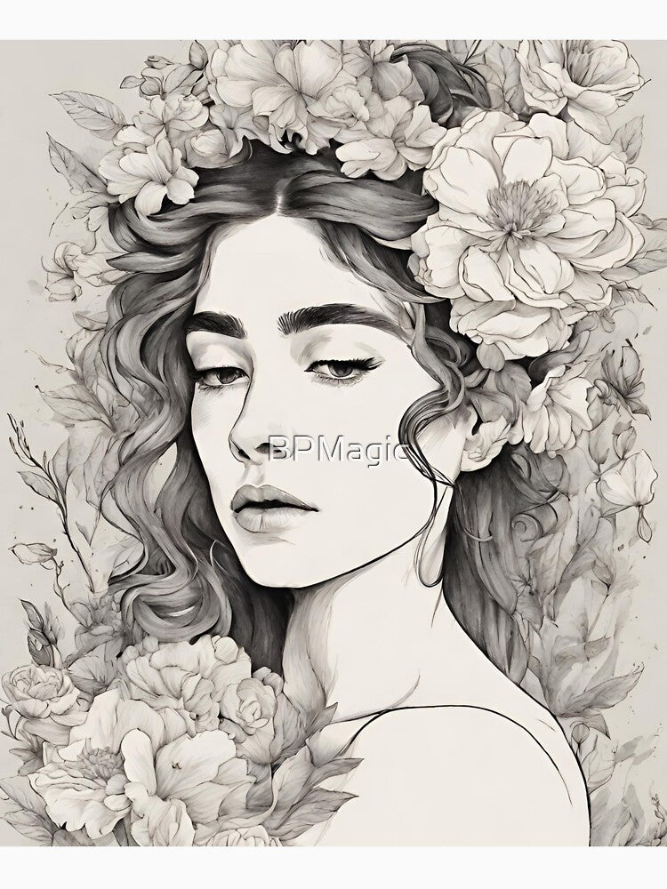 Vera, Lineart Wallart by BPMagic