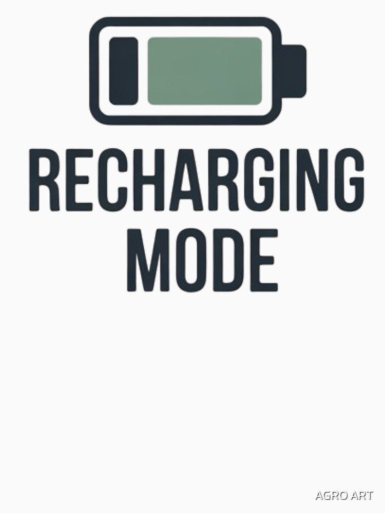 Introvert Design – Recharging Mode by AGRO ART Unisex , , , Long Sleeve Tee