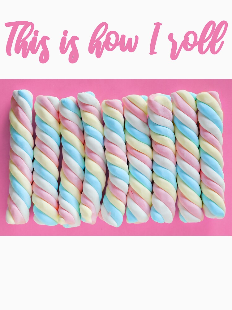 Twisted Marshmallow Cotton Candy Twists Sweet Tooth by Creekman Designs Unisex , , , Long Sleeve Tee