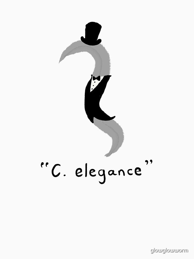 C. elegance by glowglowworm Unisex , , , Long Sleeve Tee