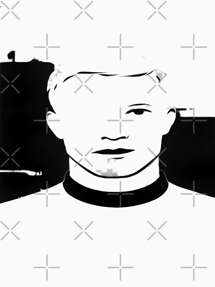 Half-Faced Minimalist Portrait by Sushikidsntod