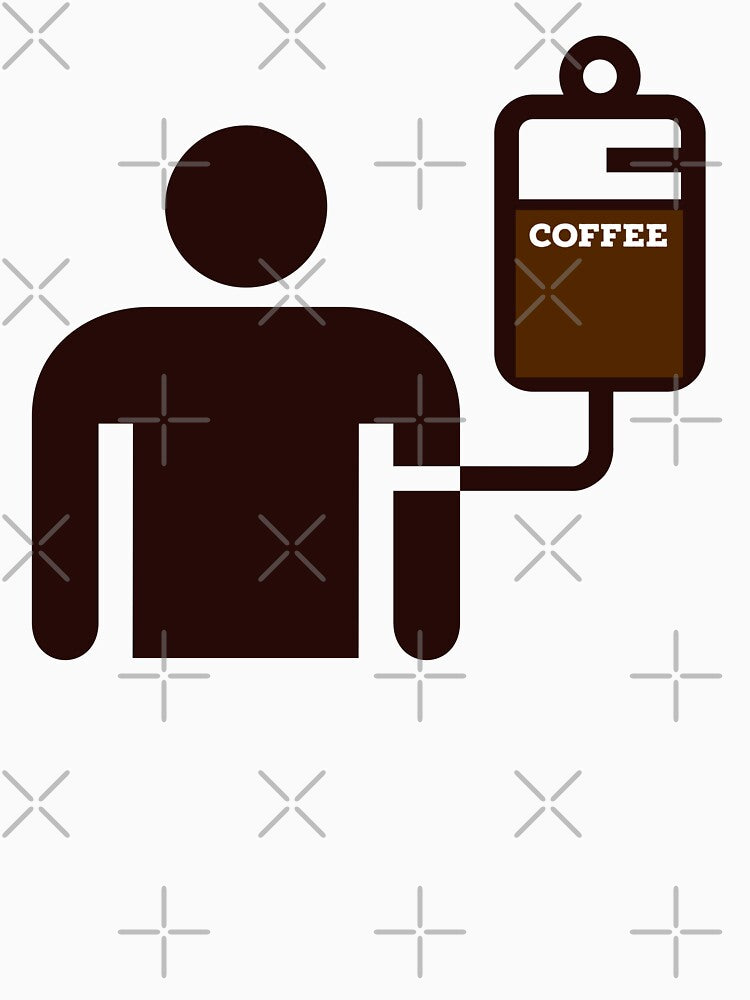 Intravenous Coffee by BeansHotTees Unisex , , , Long Sleeve Tee