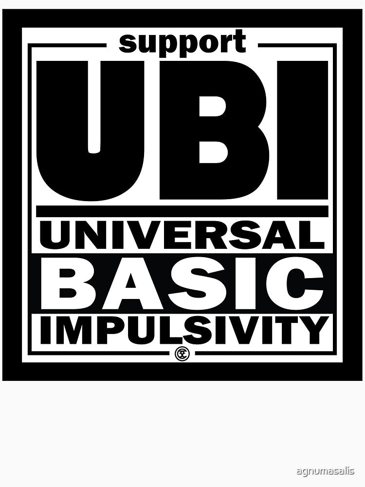 Impulsivity | UBI Black by agnumasalis Unisex , , , Long Sleeve Tee