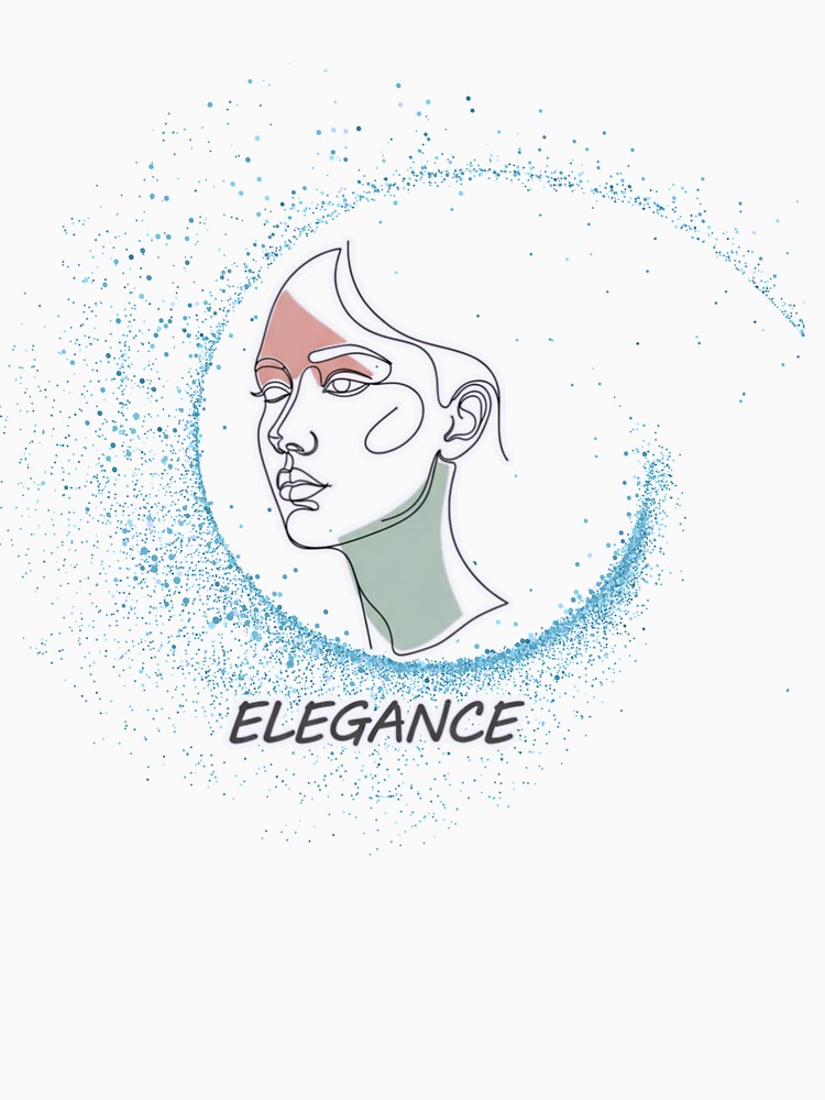 Elegance – Minimal Line Art Portrait by PriyaMagic