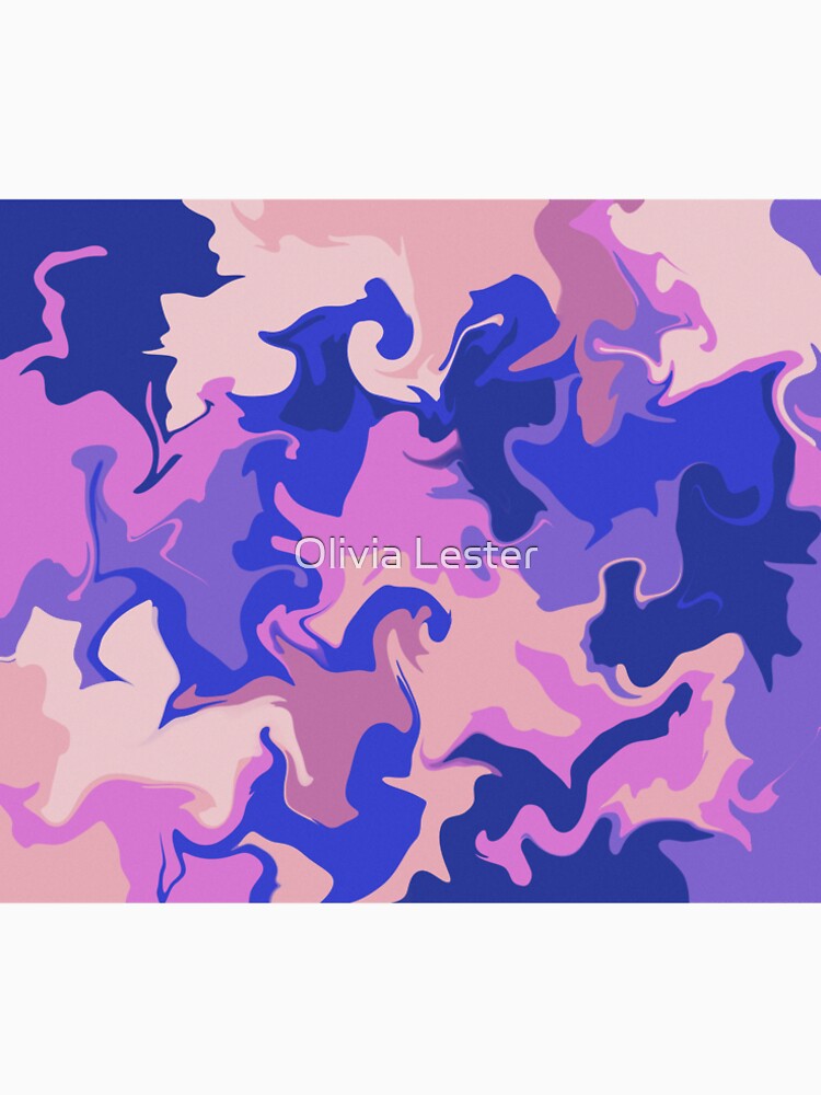 Cotton Candy Psychedelic Swirls by Olivia Lester Unisex , , , Long Sleeve Tee