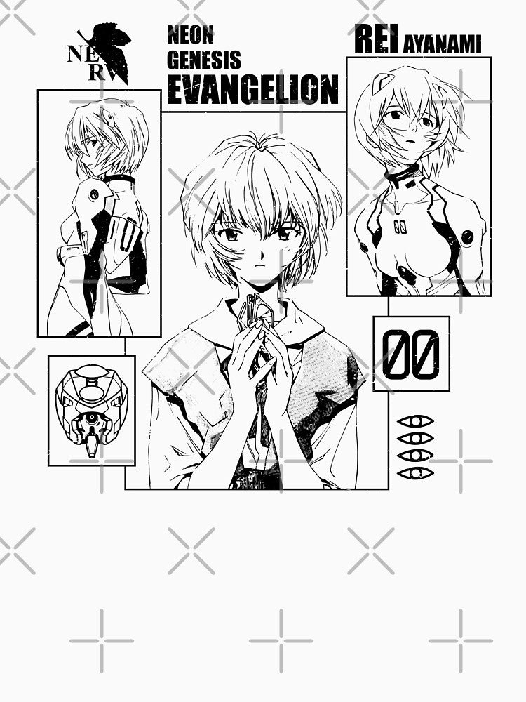 Rei Ayanami | End of evangelion shirt | otaku clothing by 1522Shop Unisex , , , Long Sleeve Tee