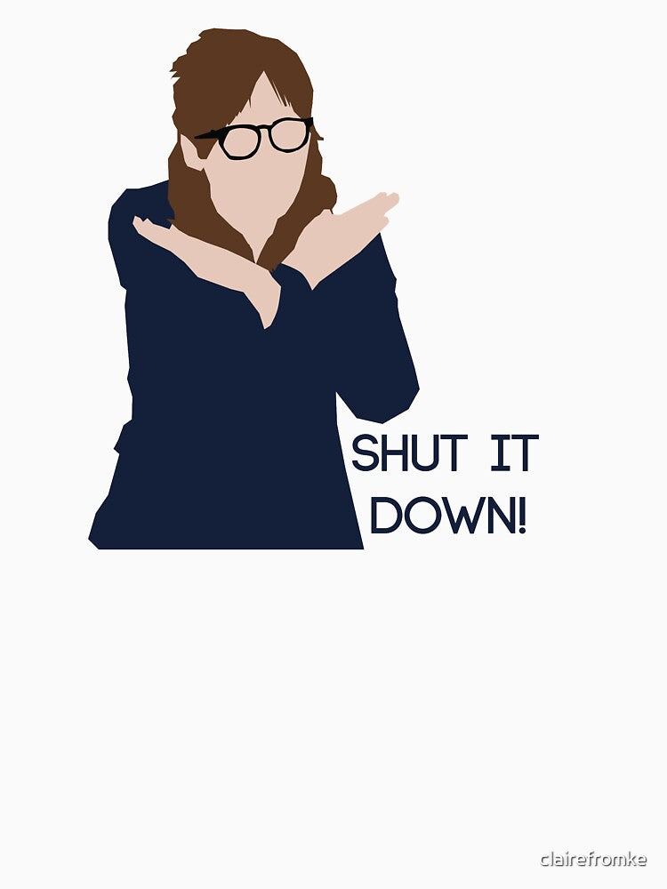 Shut it Down! New Girl by clairefromke Unisex , , , Long Sleeve Tee
