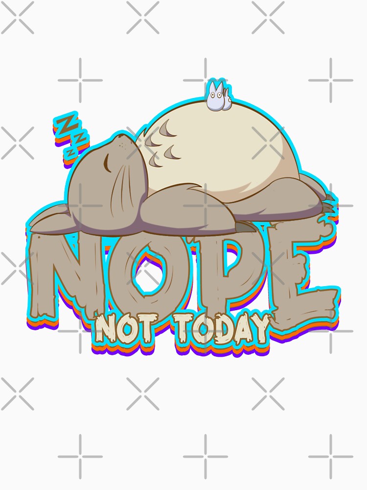 Nope Not today - lazy rabbit - funny animal by Etr-Design Unisex , , , Long Sleeve Tee