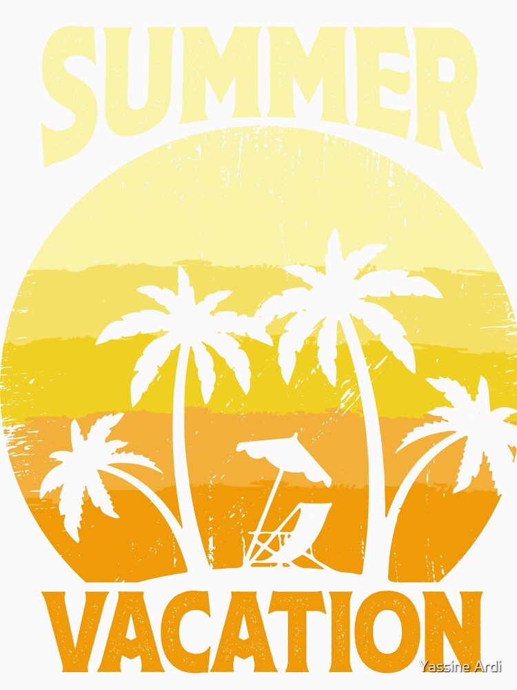 Summer Vacation by Yassine Ardi Unisex , , , Long Sleeve Tee