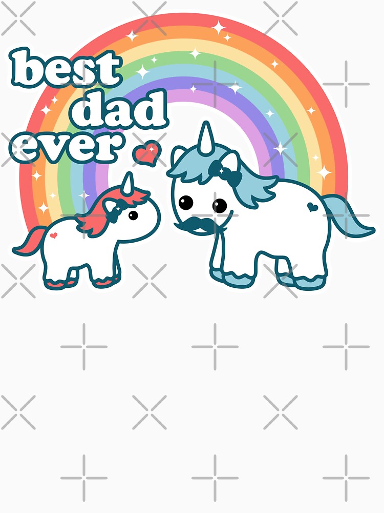 Best Unicorn Dad by sugarhai Unisex , , , Long Sleeve Tee
