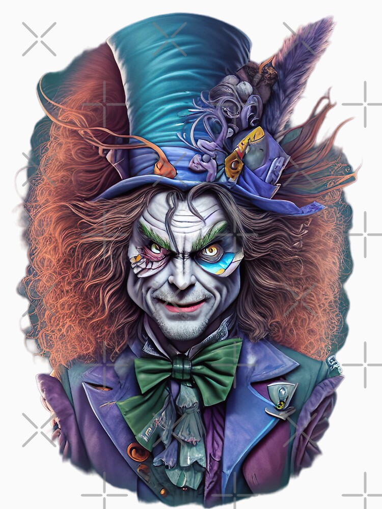 Mad Hatter T shirt, T shirt, Dark Art T shirt by LLdreams Unisex , , , Long Sleeve Tee