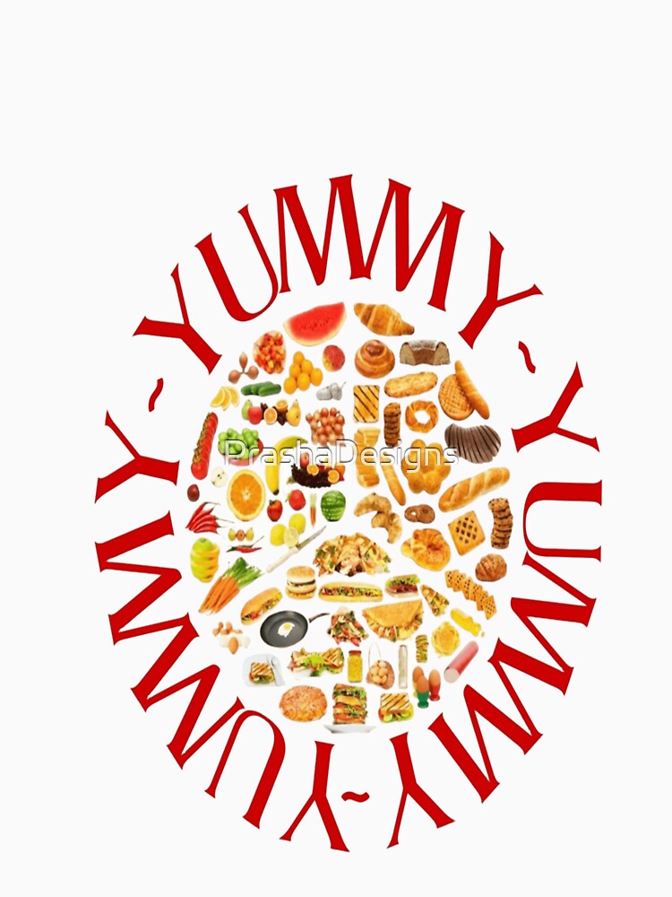 Yummy Name – Cute Food Lover by PrashaDesigns Unisex , , , Long Sleeve Tee