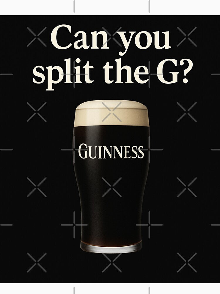 Can You Split the G? Guinness Pint Design by ViralByDesign Unisex , , , Long Sleeve Tee