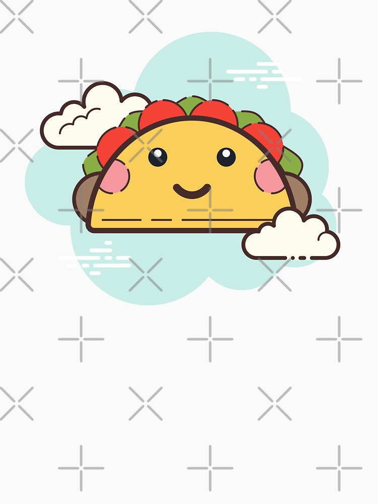 Happy Kawaii Taco by Momoone @ Sakorn shop Unisex , , , Long Sleeve Tee