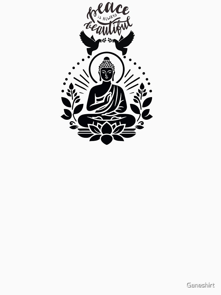 Peace is always beautiful yoga women by Ganeshirt