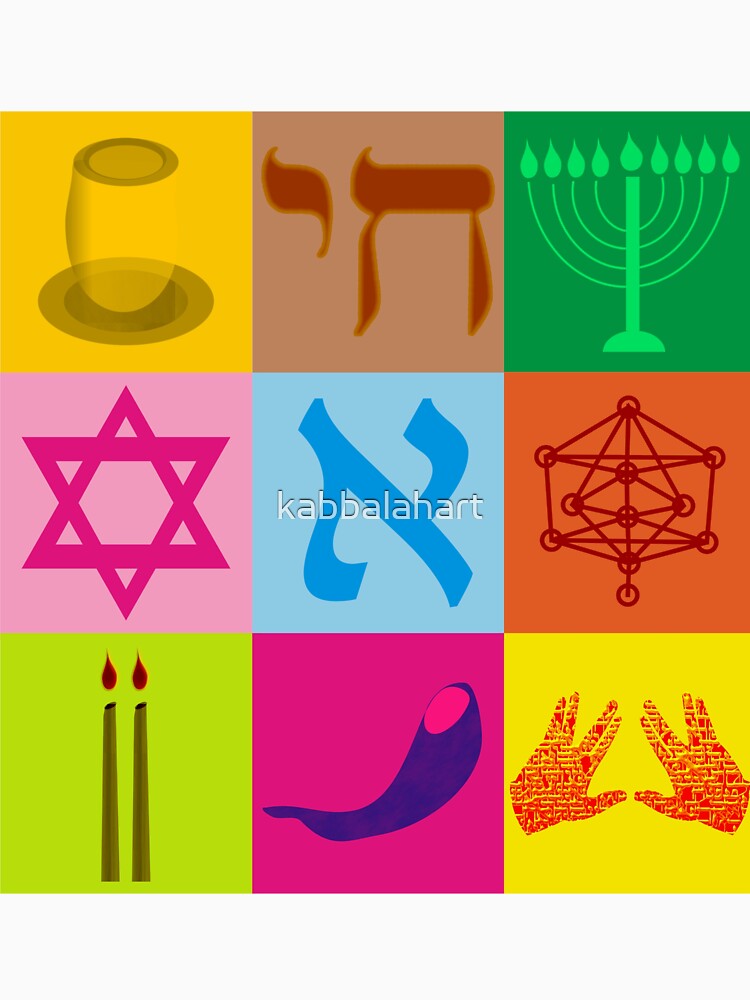 Jewish Pop Art by kabbalahart Unisex , , , Long Sleeve Tee