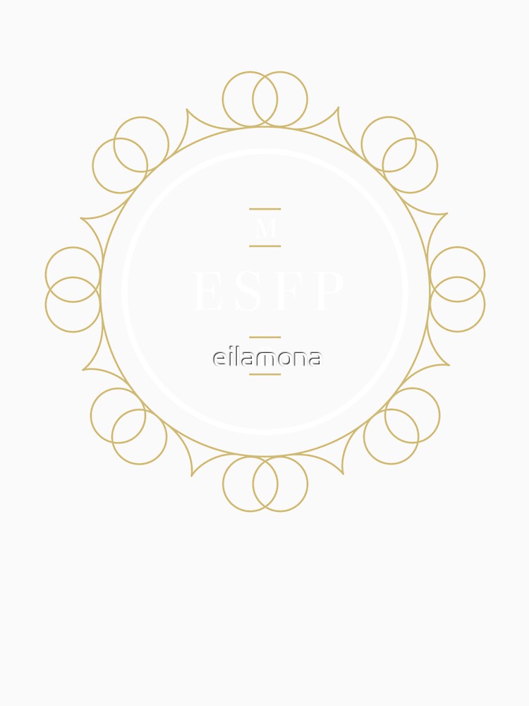 ESFP Ornamental Insignia (dark) by eilamona Unisex , , , Long Sleeve Tee