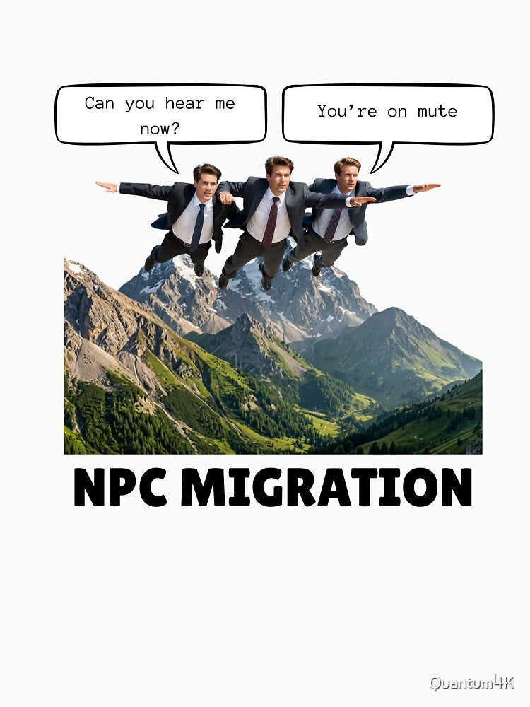 NPC Migration by Quantum4K Unisex , , , Long Sleeve Tee