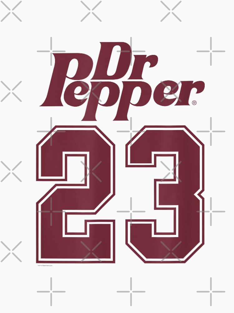 Dr. Pepper 23 Flavors Retro Red Collegiate Style by WhatMannn Unisex , , , Long Sleeve Tee