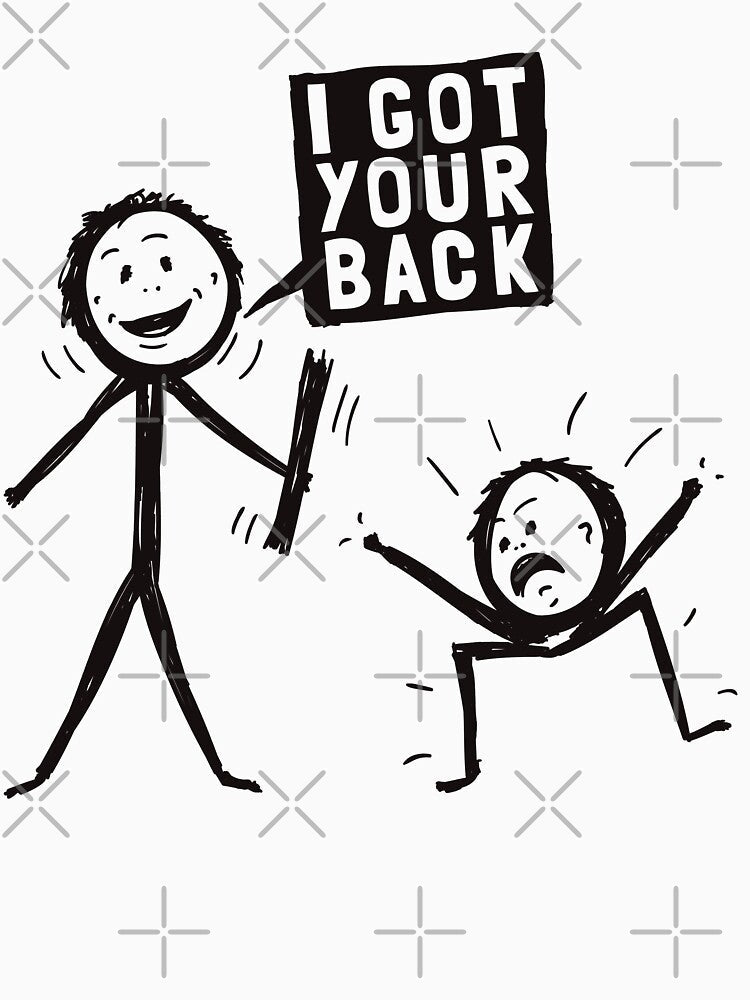 I got your back by knightsydesign Unisex , , , Long Sleeve Tee