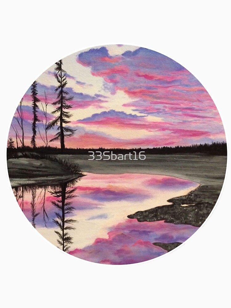 Cotton Candy Reflections by 33Sbart16 Unisex , , , Long Sleeve Tee
