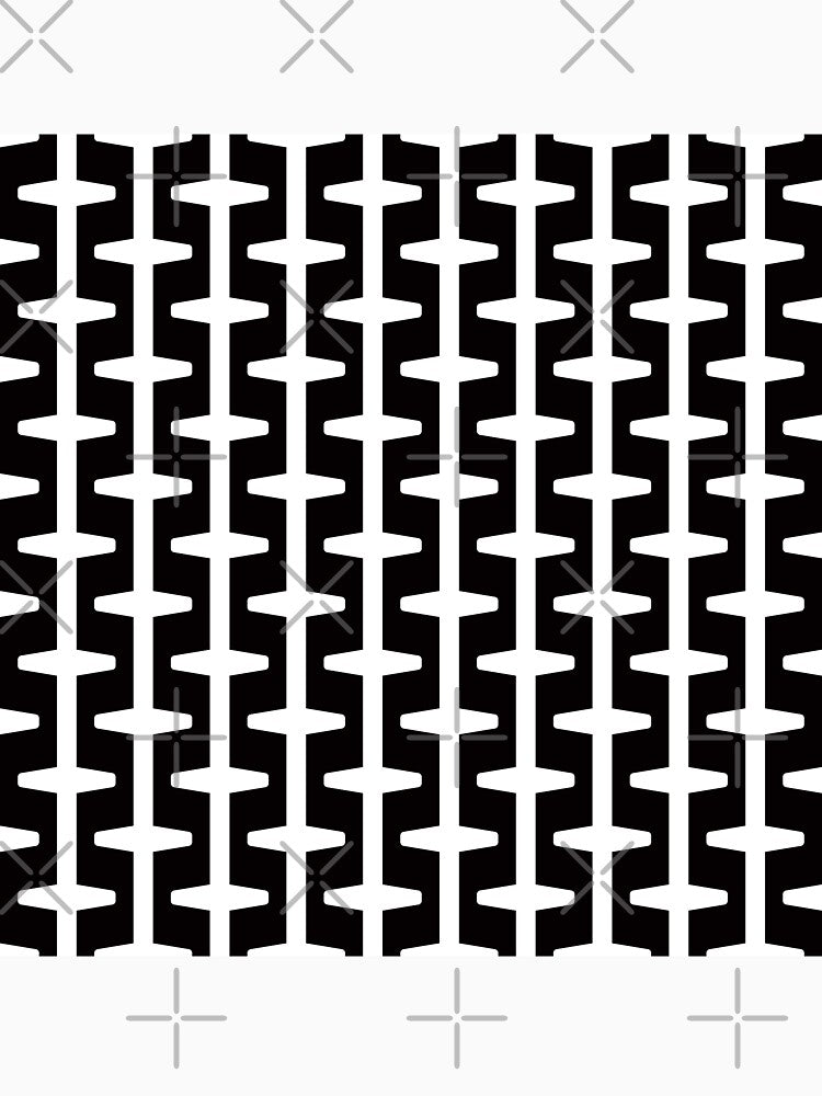 Geometric Pattern 207 (black white) by Geometric Patterns