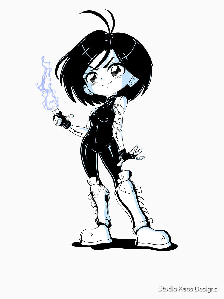 Chibi Alita battle angel by Studio Kaos Designs Unisex , , , Long Sleeve Tee