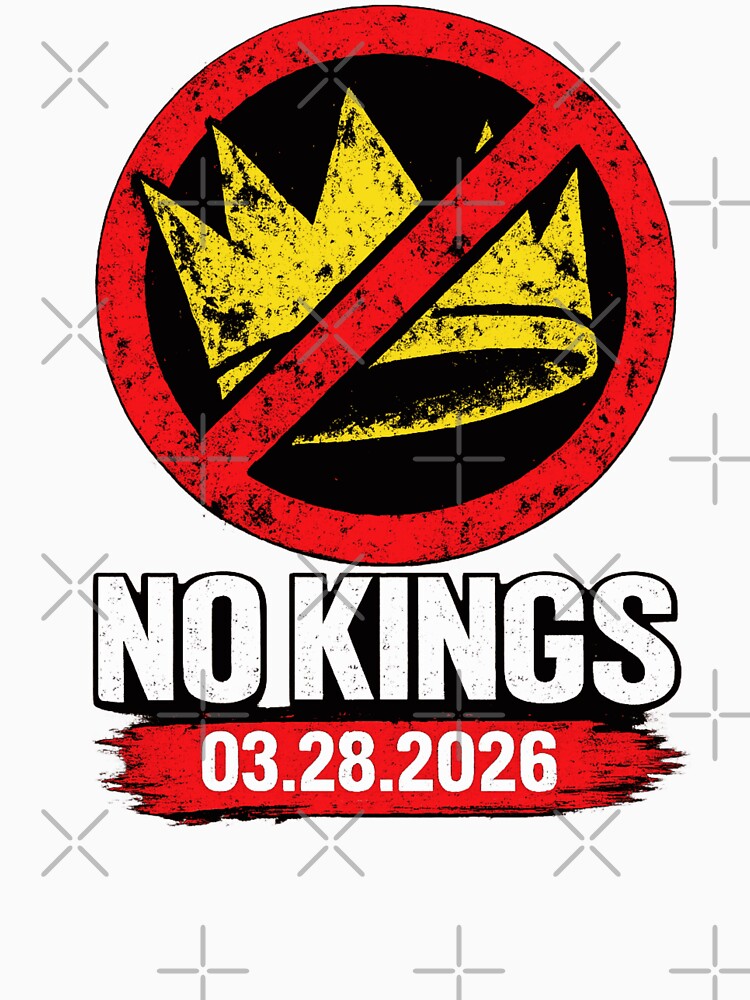 Retro Vintage No King by sinkedink Unisex , , , Long Sleeve Tee