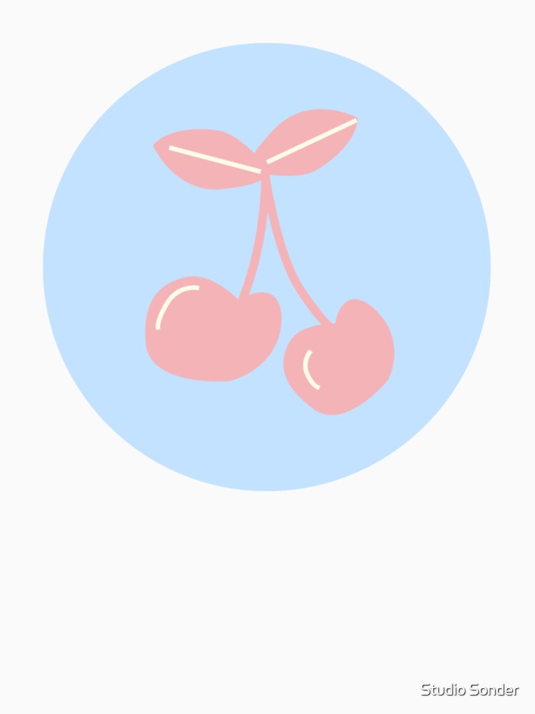 Pink Cherries by Studio Sonder Unisex , , , Long Sleeve Tee