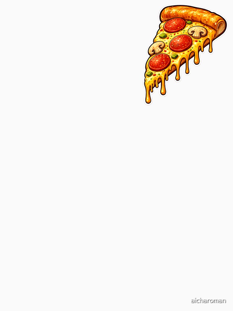 pepperoni pizza by aicharoman Unisex , , , Long Sleeve Tee