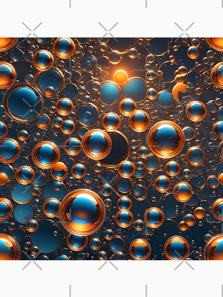 Water Bubbles by HebaRK Studio Unisex , , , Long Sleeve Tee
