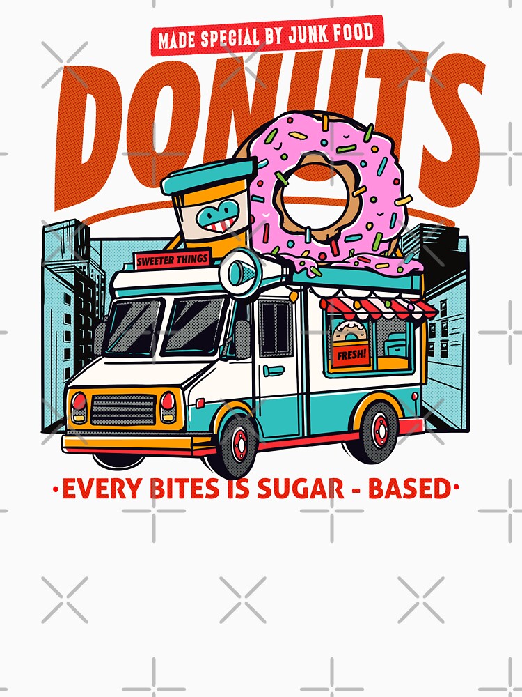 DONUTS FOOD TRUCK by MuloPops Unisex , , , Long Sleeve Tee