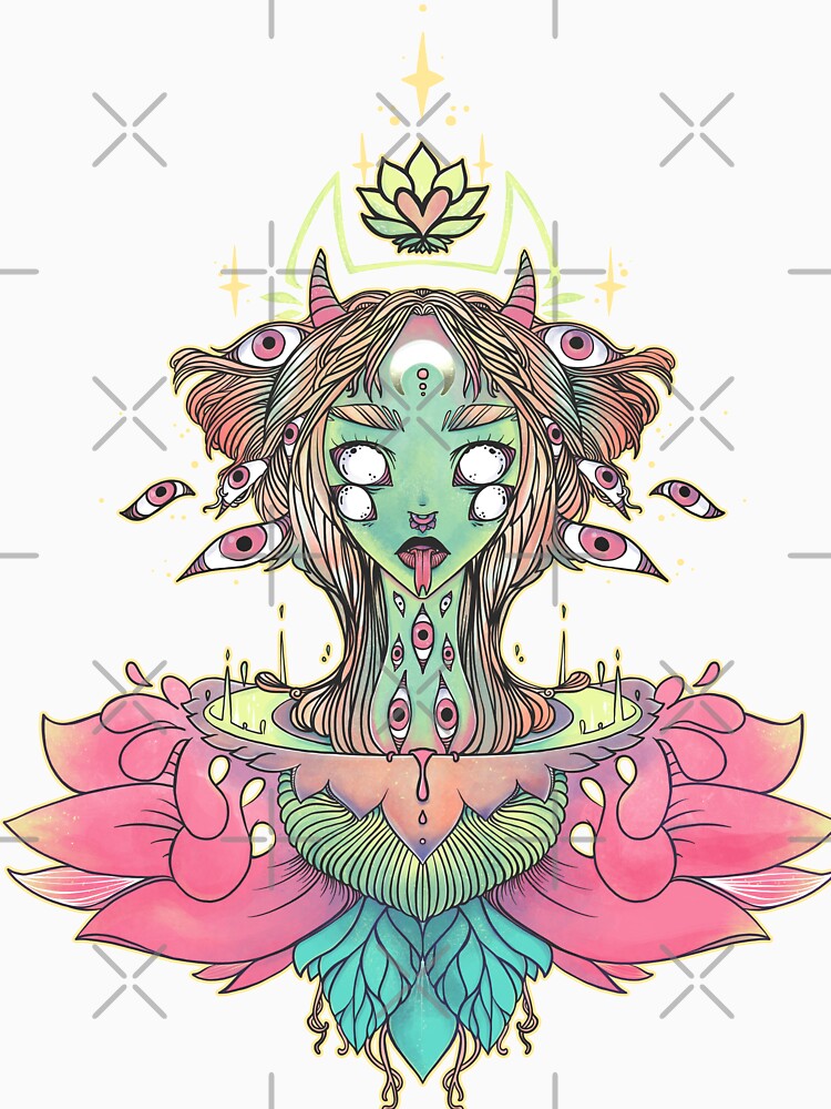 Sacred Lotus Blossom Monster Girl by cellsdividing