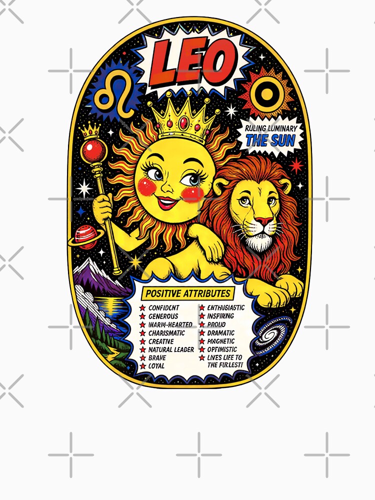 Pop Art of the Cosmos - Leo by Cosmocharis Unisex , , , Long Sleeve Tee