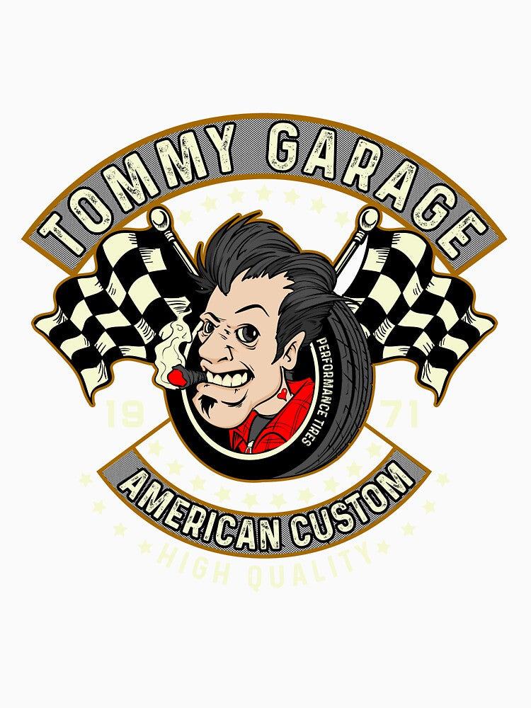 Tommy Garage American Custom by Taz-Clothing Unisex , , , Long Sleeve Tee