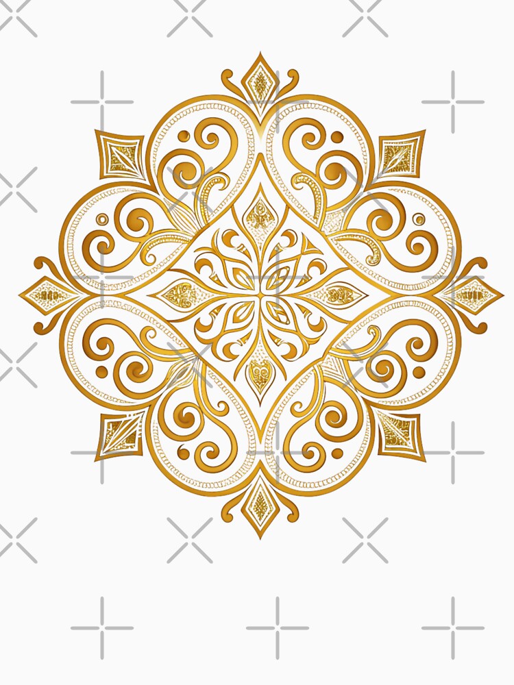Golden pattern by Super-Stream Unisex , , , Long Sleeve Tee