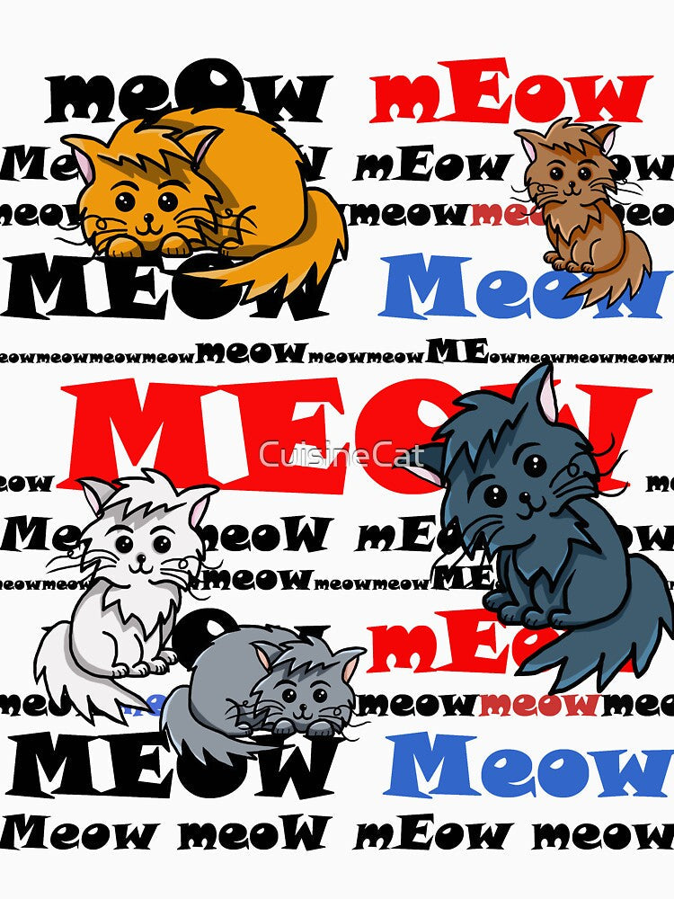 meow kawaii neko by CuisineCat Unisex , , , Long Sleeve Tee