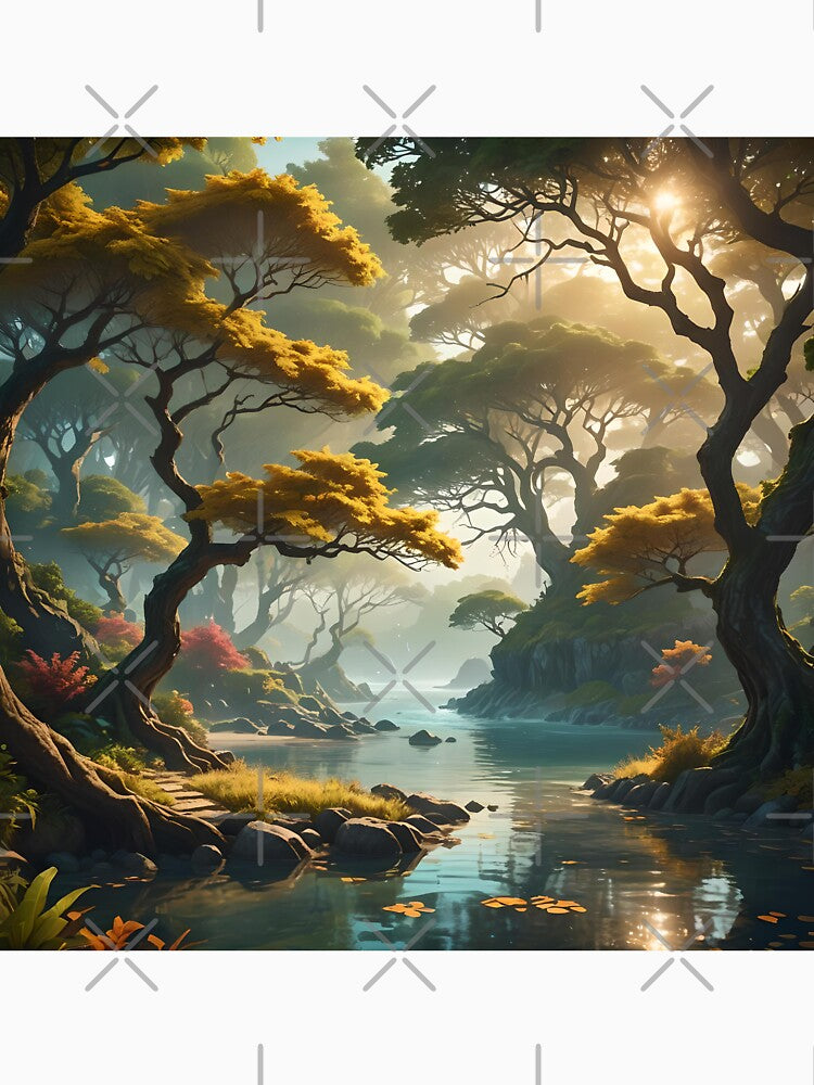 Amazing Landscape by HebaRK Studio Unisex , , , Long Sleeve Tee